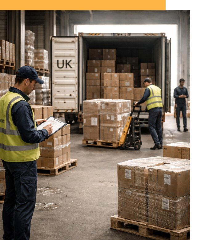 Доставка грузов из Великобритании с таможенным оформлением от 12973