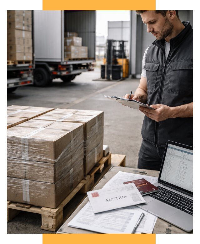 Доставка в Австрию от 67457 р. Логистика и экспорт СетСервис-Ндм
