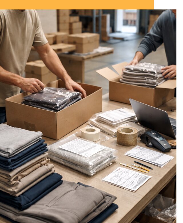 Перевозка одежды по миру от 7784 руб. с таможенным оформлением