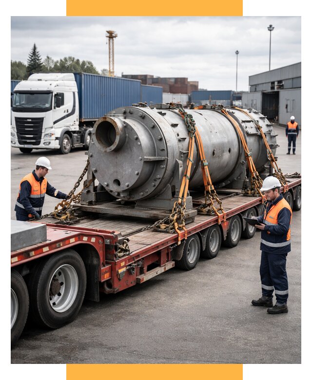 Перевозка тяжеловесных грузов под ключ от 155670 р. | СетСервис-Ндм