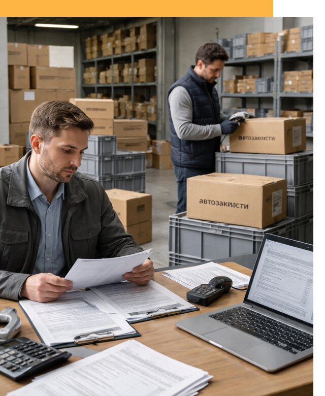 Таможенное оформление автозапчастей по выгодным тарифам от 8821